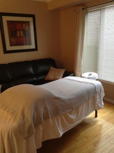 home massage set up